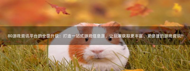 鼎点娱乐平台官网入口：80游戏资讯平台的全面升级：打造一站式