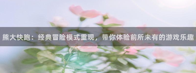 鼎点娱乐平台官网注册：熊大快跑：经典冒险模式重现，带你体验前